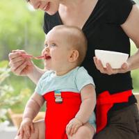 Cadeirinha Alimentação Bebê Portátil Assento Infantil Refeição Com Cinto De Segurança Ajustável Viagem Restaurante - 7