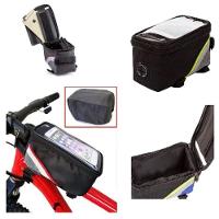 Bolsa Case Porta Celular Para Bike Suporte Quadrado Bicicleta Fone Touch Porta Treco Com Zíper Cinza - 2