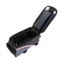 Bolsa Case Porta Celular Para Bike Suporte Quadrado Bicicleta Fone Touch Porta Treco Com Zíper Cinza