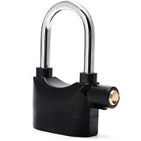 Cadeado Com Alarme 2 Em 1 Sensor Movimento Anti Roubo Sirene 110db Haste Longo Curto Moto Portão Carro Sonoro - 1