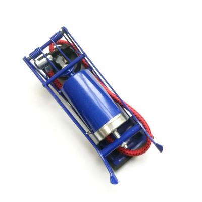 Bomba Ar Alta Pressão Pedal Manômetro Encher Pneu Bola Boia Colchão Inflável Bike Bicicleta Moto Bola