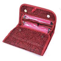 Bolsa Viagem Dobrável Frasqueira Necessaire Bolsinha 4 Divisórias Bolsos Organizador Maquiagem Pincéis Acessórios - 3