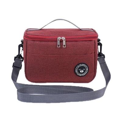 Bolsa Térmica Fitness Frasqueira Trabalho Academia Frutas Marmita Bebida Lancheira Alça Regulável Bolsinho Vinho