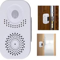 Campainha Sensor Presença Inteligente Lembrete Voz Infravermelho Detector Movimento Por Indução Gravador Alerta Mensagem - 2