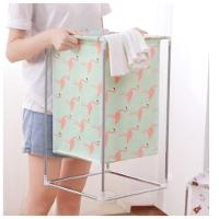 Cesto Roupa Suja Lavanderia Inox Desmontável Portátil Quarto Organizador Brinquedos Roupeiro Impermeável - 7