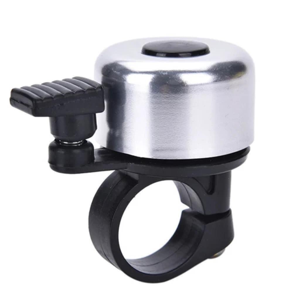 Campainha Sino De Bicicleta Retrô Metálico Som Tradicional Design Clássico Prata - 1