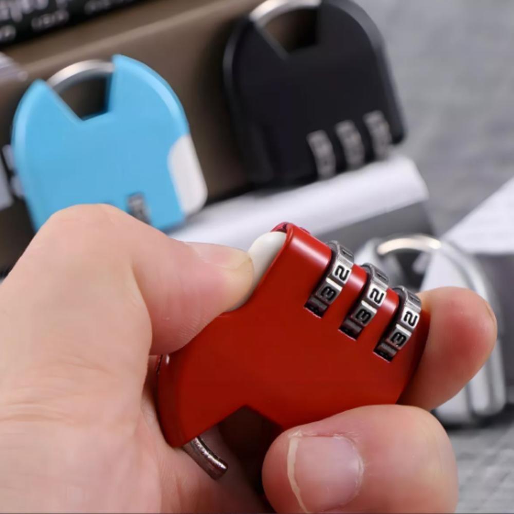 Cadeado Segredo Senha Tsa Ajustável Antifurto Portátil Mala Mochila Armário Aeroporto Viagem Leve Resistente - 6