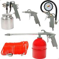 Kit Para Compressor Lorben Com 5 Peças Pistola De Pintura Aerógrafo Acessórios - 1