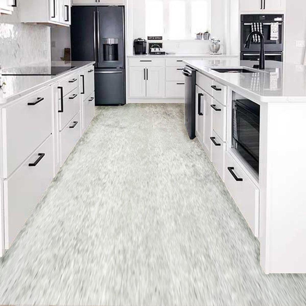 Piso Em Manta 0.7mm Vinílico Laminado 10m² 2,00x5,00 Modelos Cimento - 2