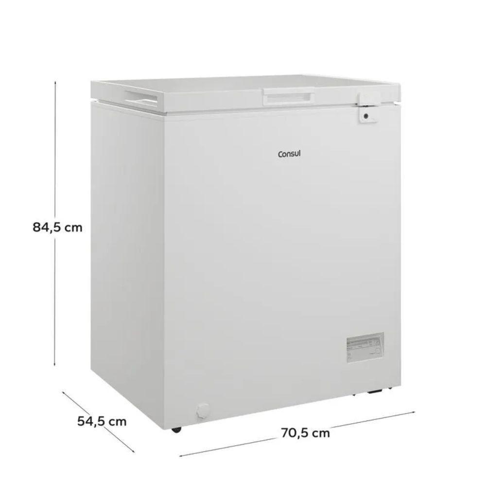 Freezer Horizontal Consul Compacto 142L Branco CHA14AB 220V - 4