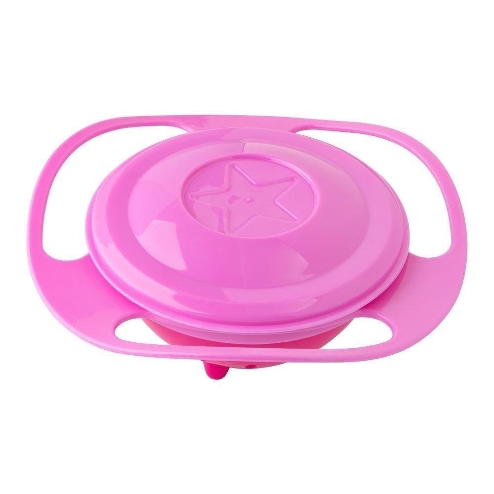 Comedouro Portátil Giratório Para Animais Domésticos Prato Anti Bagunça Tigela Pet Cachorro Gato Rosa - 7