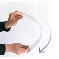 Kit 4 Espelho Adesivo Acrílico Espelhado Grande 20x30cm Flexível Sem Furos Moldura Banheiro Quarto Sala Retangular Decorativo - 3