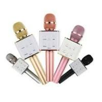 Microfone Bluetooth Karaokê The Voice Portátil Sem Fio Caixa Som Alto Falante Musical Crianças Youtuber Dourado - 2