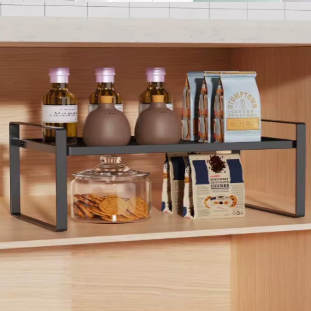 Organizador Armário Bancada Estante Multiuso Prateleira Metal Suporte Guarda Roupa Rack Cozinha Banheiro Escritório Mesa - 2