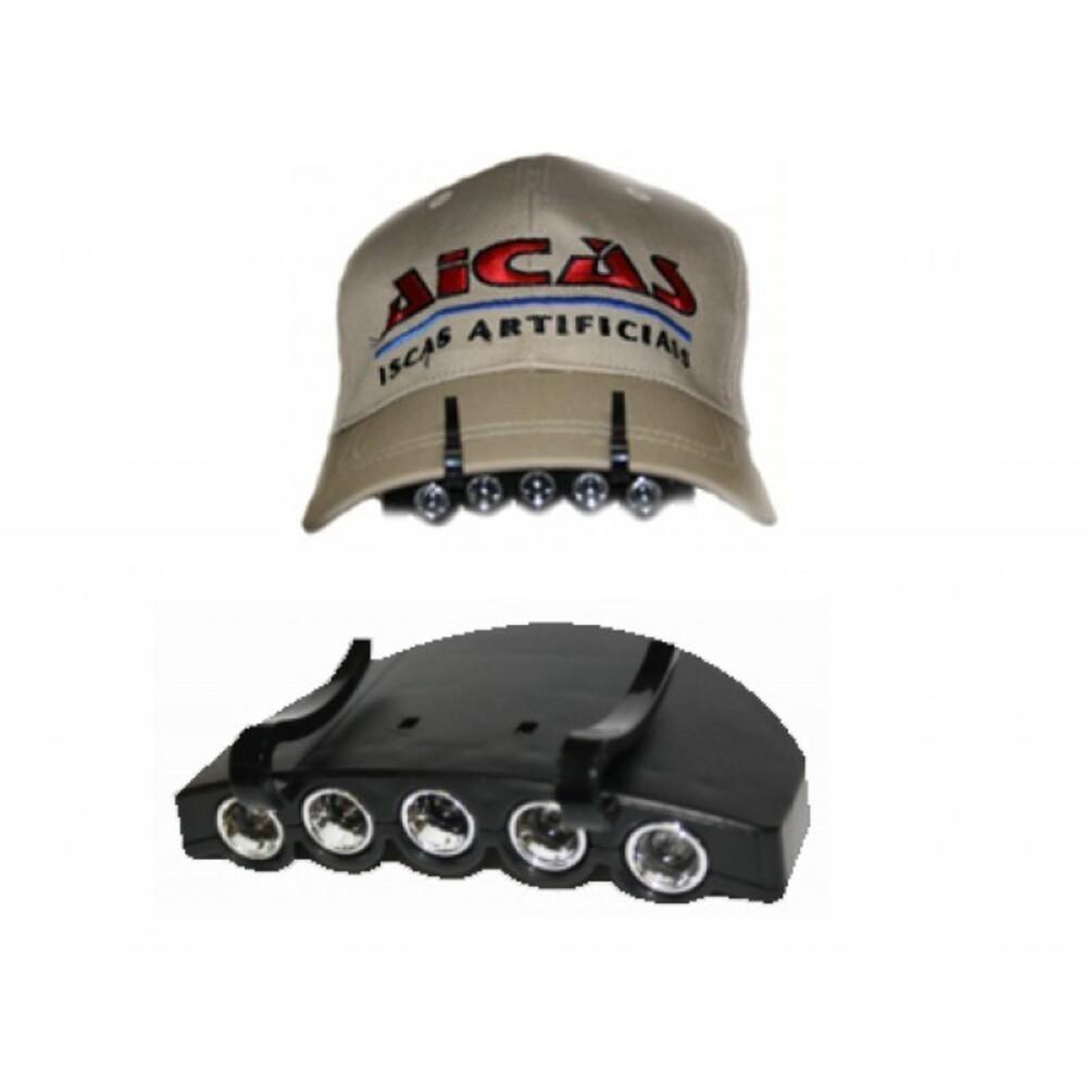 Lanterna De Boné Led Farol De Cabeça Iluminação Trilha Pesca Clip On - 3