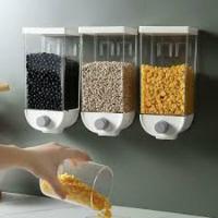 Dispenser De Alimentos De Parede Touch Porta Cereal Mantimentos 1 Litro Hermético Luxo - 2