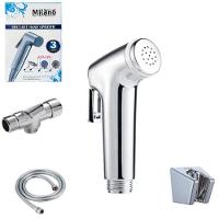 Ducha Higiênica Torneira Esguicho Alumínio Duchinha Com Registro Banheiro Chuveirinho Privada Luxo Metal Completa - 1