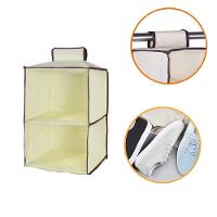 Organizador Prateleira Vertical 2 Divisórias Multiuso Para Closet Guarda Roupa Armário Toalha Edredom Kangur - 1