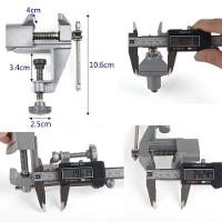 Morsa Braçadeira Torno Mini Bancada 35mm Base Fixa Ajustável Portátil Compacto Aço Carbono Ferramenta Carpintaria Oficina - 2