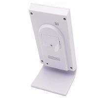 Estação Meteorológica Relógio Previsão Tempo Umidade Higrômetro Termômetro Máxima Mínima Despertador De Mesa - 2