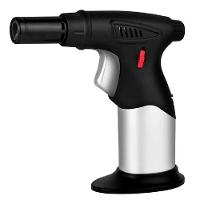 Maçarico Portátil Recarregável Mini Ultra Chama Acendedor Automático Culinário Gourmet Regulável Multiuso Solda Cozinha - 6