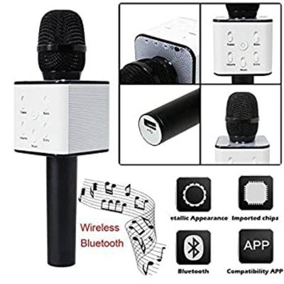 Microfone Bluetooth Karaokê The Voice Portátil Sem Fio Caixa Som Alto Falante Musical Crianças Youtuber Preto