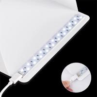 Mini Estúdio Fotográfico Led Portátil Cabine Fotografia Ecommerce Iluminação 2 Fundos Box Completo Tenda Fotográfica Usb - 6