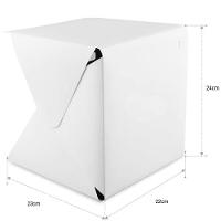 Mini Estúdio Fotográfico Led Portátil Cabine Fotografia Ecommerce Iluminação 2 Fundos Box Completo Tenda Fotográfica Usb - 9