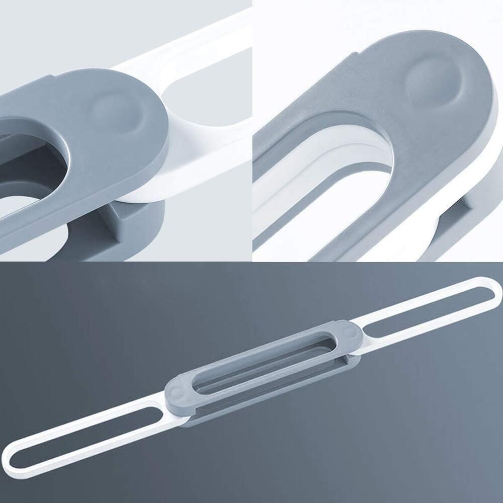 Kit Sapateira De Parede 3 Pares Organizador De 6 Chinelos Pantufa Suporte Multiuso Guarda Roupa Armário Porta Toalha - 8