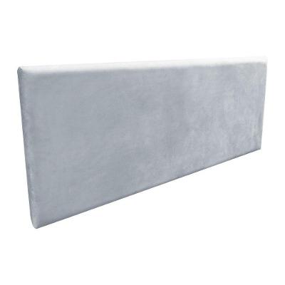 Cabeceira Clean Casal 140cm Suede Cinza