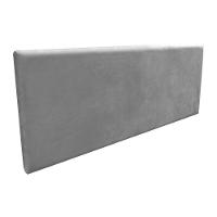 Cabeceira Painel Clean Box Casal 140cm Suede Grafite D'Rossi - 2