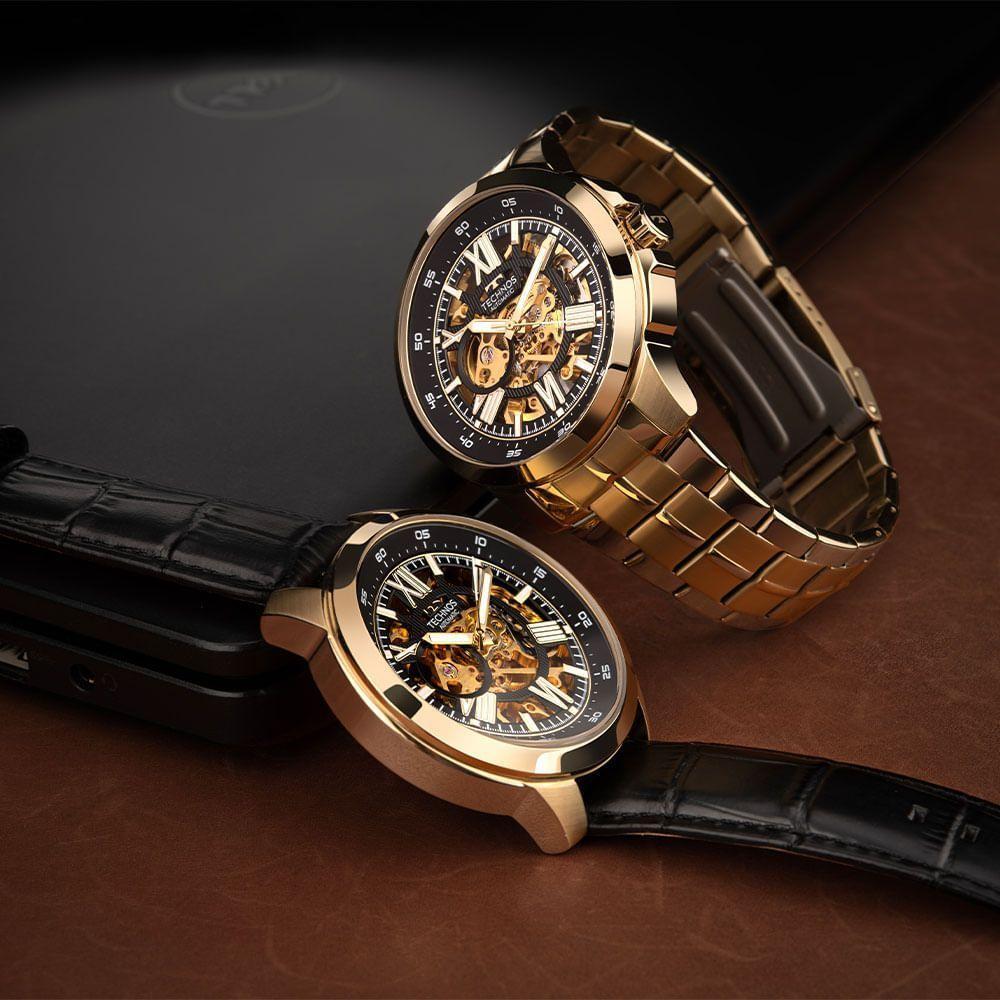 Relógio Technos Masculino Automático Dourado - G3265ao/0p G3265ao/0p - 5