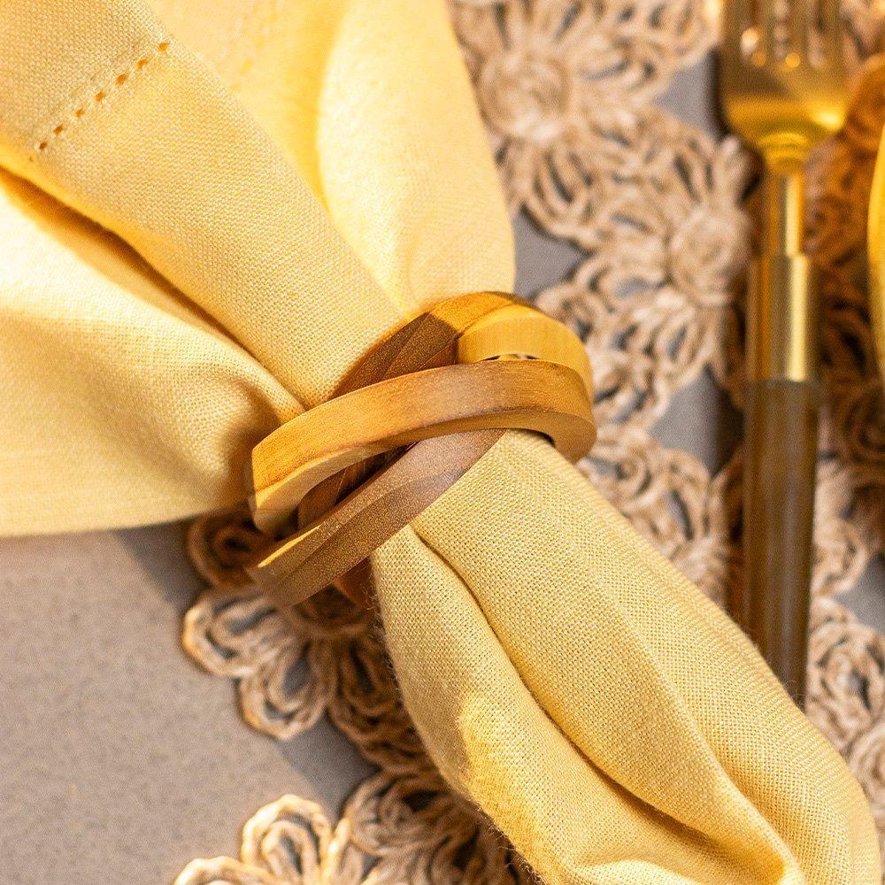 Anel De Guardanapo Copa E Cia 4 Peças Brazil Wood Ello - 2