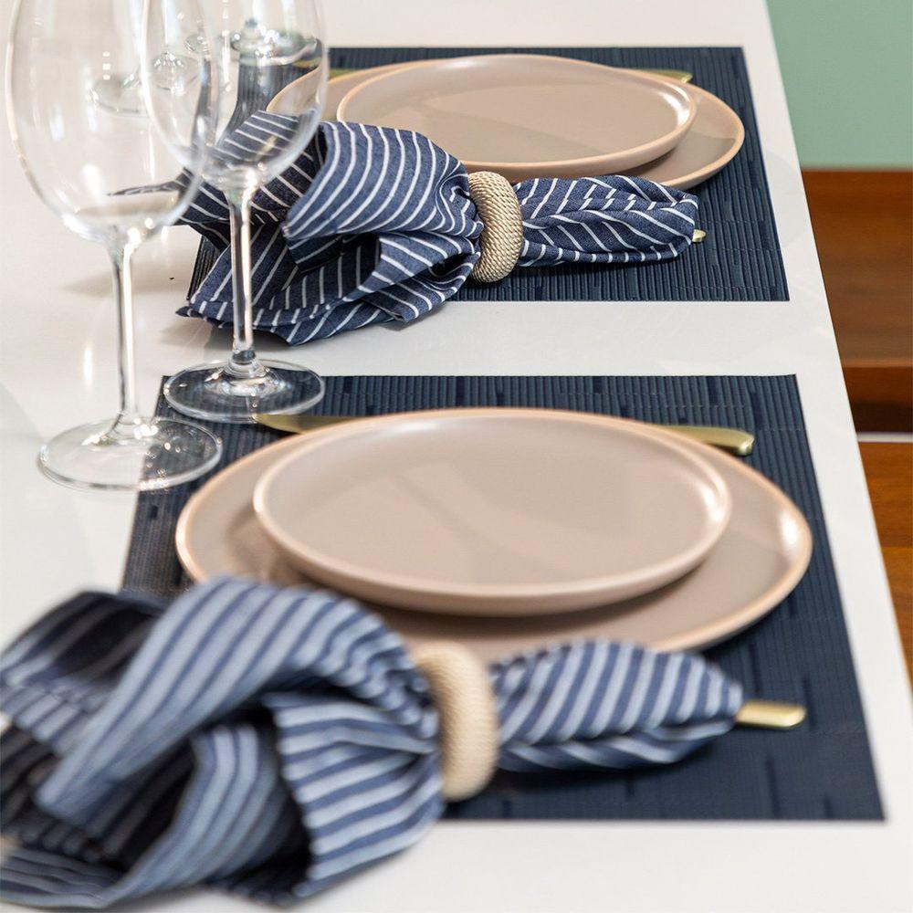 Jogo Americano Copa E Cia Avulso Loom 35x48 Cm Marinho - 4