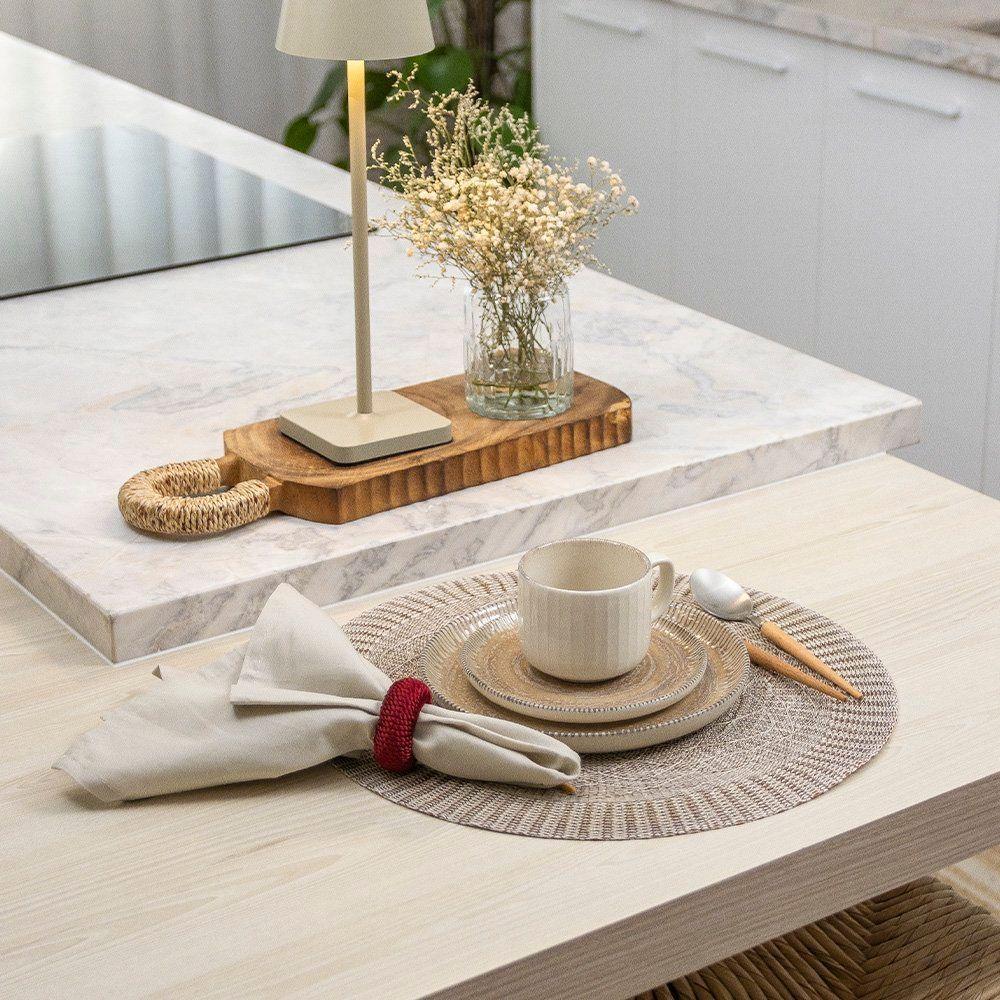 Jogo Americano Copa E Cia 6 Peças Serenity Mocca - 2