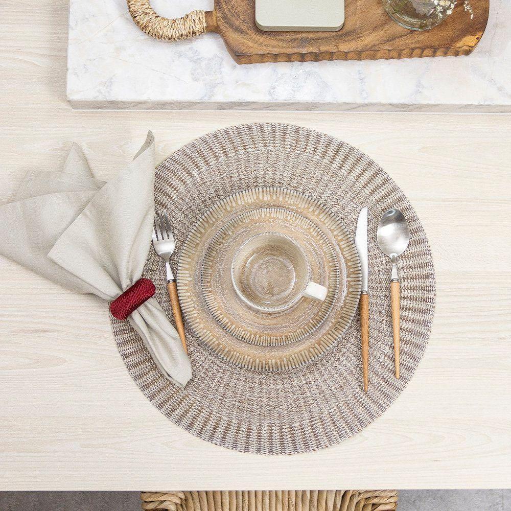 Jogo Americano Copa E Cia 6 Peças Serenity Mocca - 4