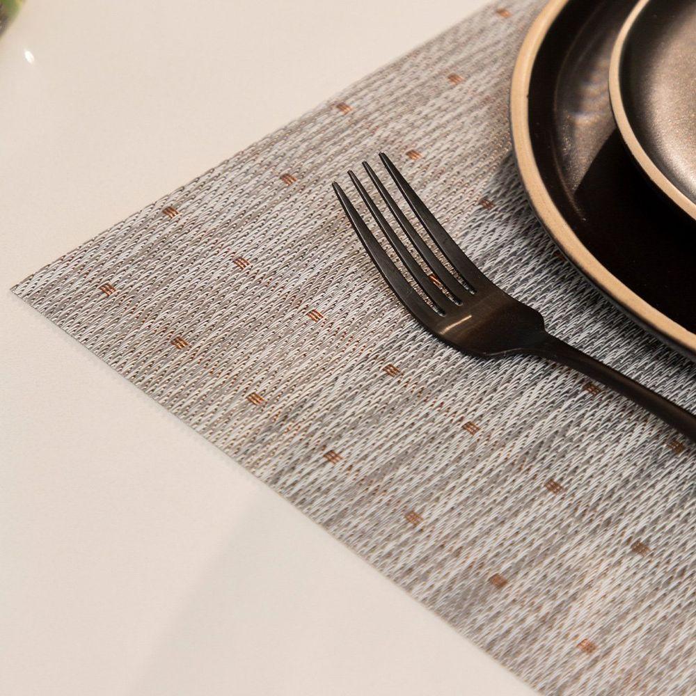 Jogo Americano Copa E Cia Avulso Loom 30x45 Cm Sirius Grey - 4