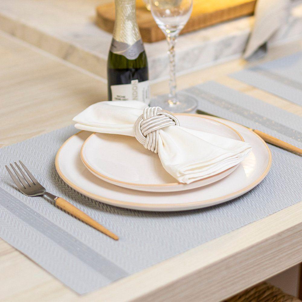 Jogo Americano Copa E Cia Avulso Loom 35x48 Cm Silver - 3