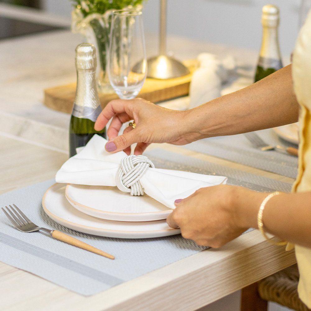 Jogo Americano Copa E Cia Avulso Loom 35x48 Cm Silver - 4