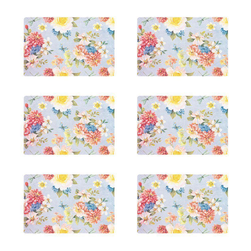 Jogo Americano Copa E Cia 6 Peças Pvc Print Primavera - 1