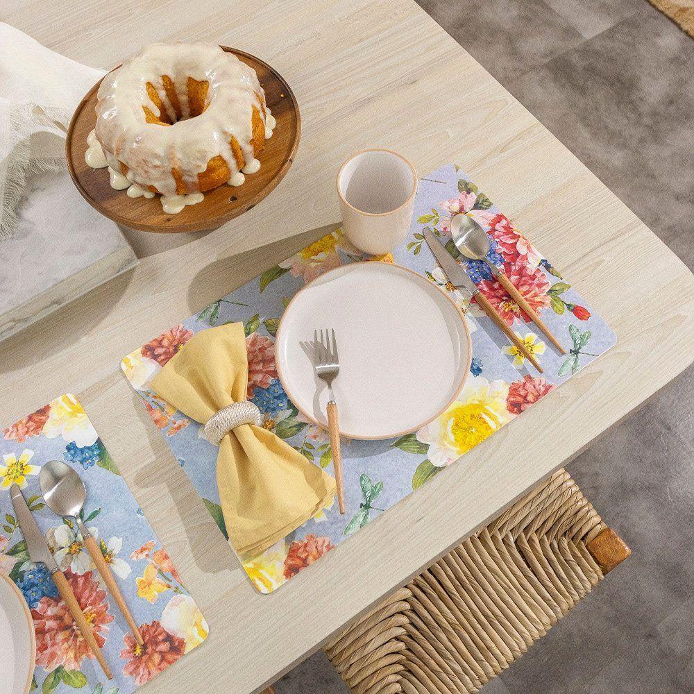 Jogo Americano Copa E Cia 6 Peças Pvc Print Primavera - 4