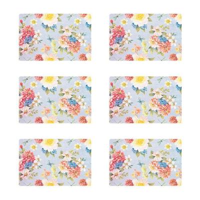 Jogo Americano Copa E Cia 6 Peças Pvc Print Primavera