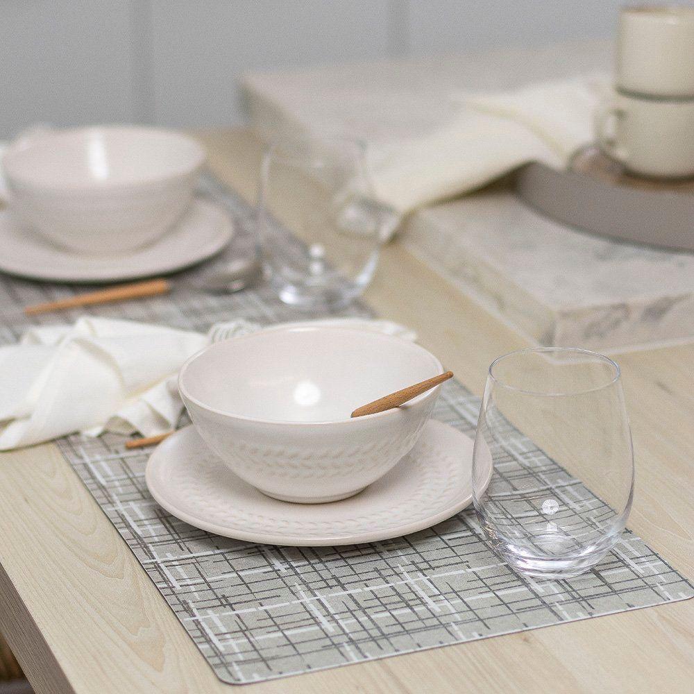 Jogo Americano Copa E Cia 6 Peças Pp Flex Xadrez Areia - 4