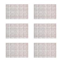 Jogo Americano Copa E Cia 6 Peças Pp Flex Xadrez Areia - 1