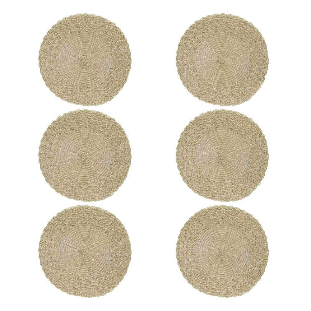 Jogo Americano Copa E Cia 6 Peças Starry Gold - 1