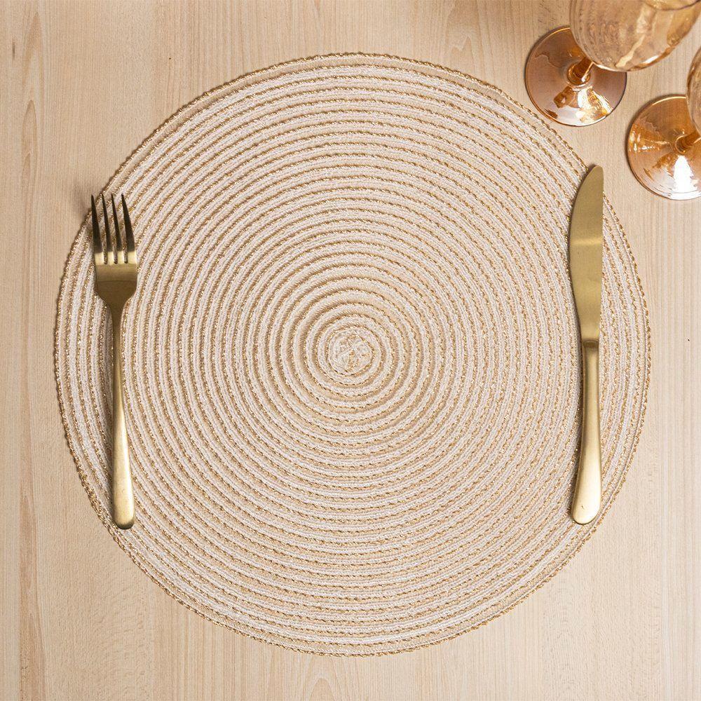 Jogo Americano Copa E Cia Avulso Snow Champagne Light - 4