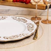 Jogo Americano Copa E Cia Avulso Snow Champagne Light - 3