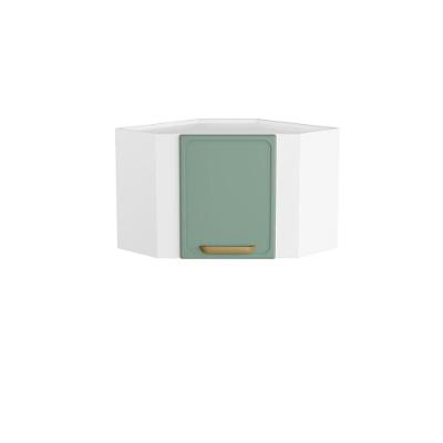 Armário De Canto De Aço 1 Porta Verde Bella Bertolini Verde/branco