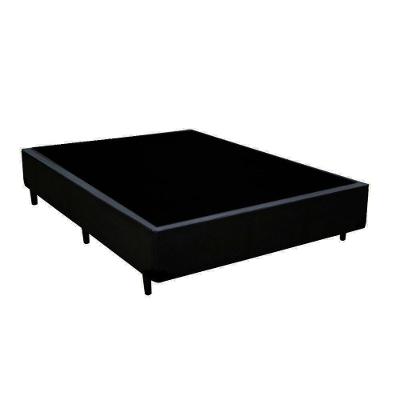 Cama Box Casal Blindado Extremo Reforçado Xerife Móveis Sintético Preto 40x138x188