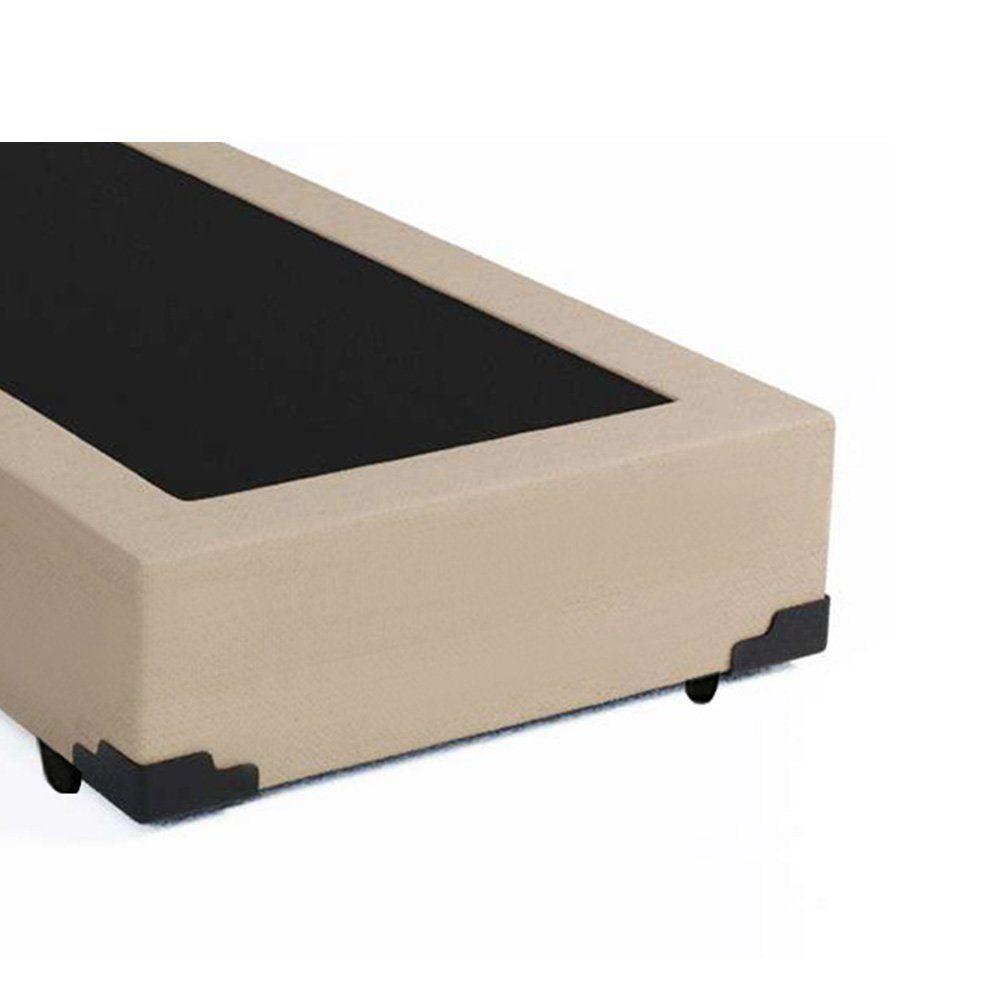 Cama Box Solteiro Extremo Reforçado Sintético Xerife Móveis Bege 40x88x188 - 2